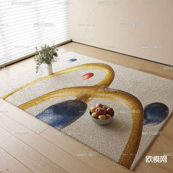地毯 方毯3d模型下载