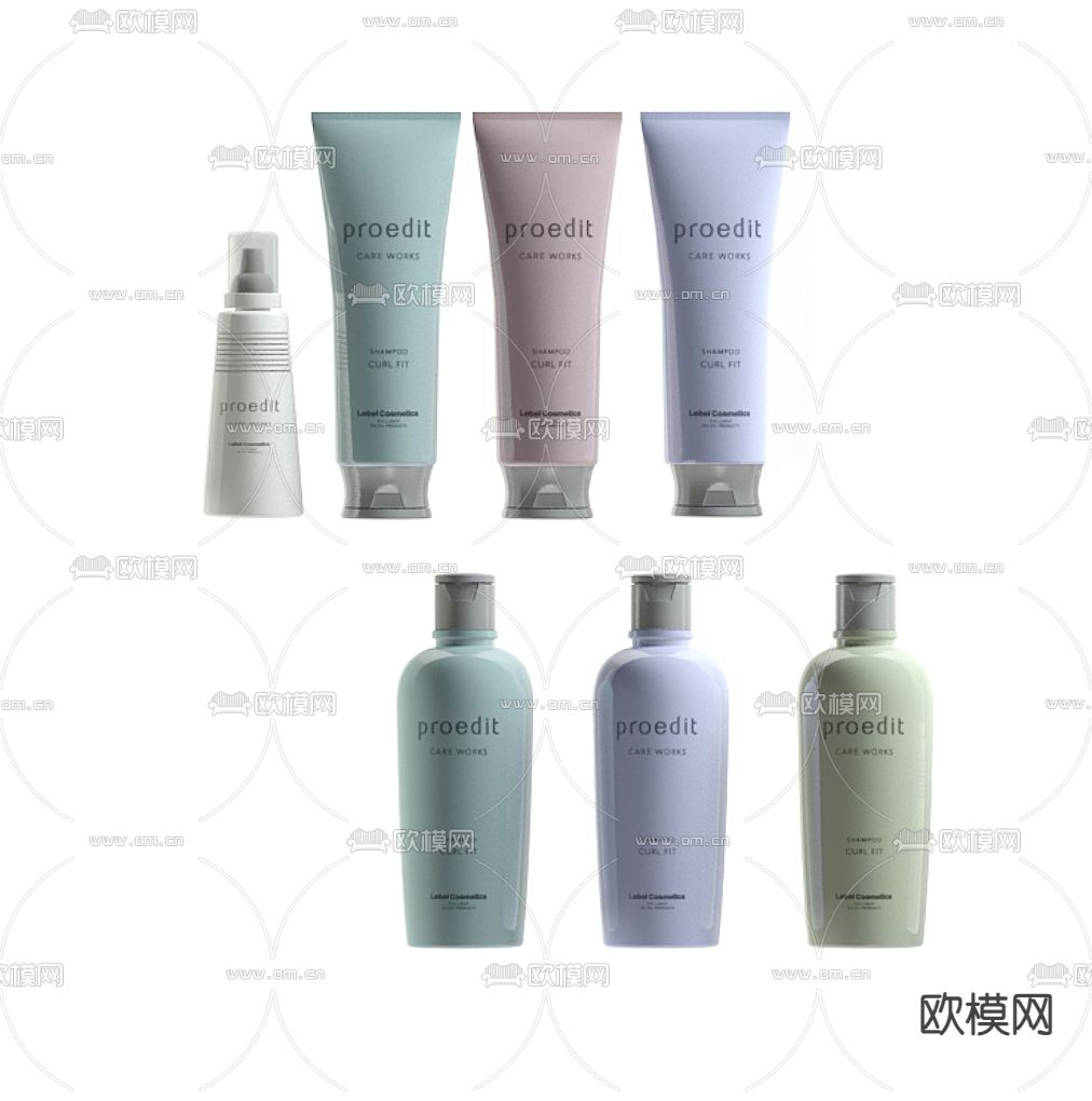 化妆品 护肤品 润肤露 洗护用品su模型下载（渲染图2）