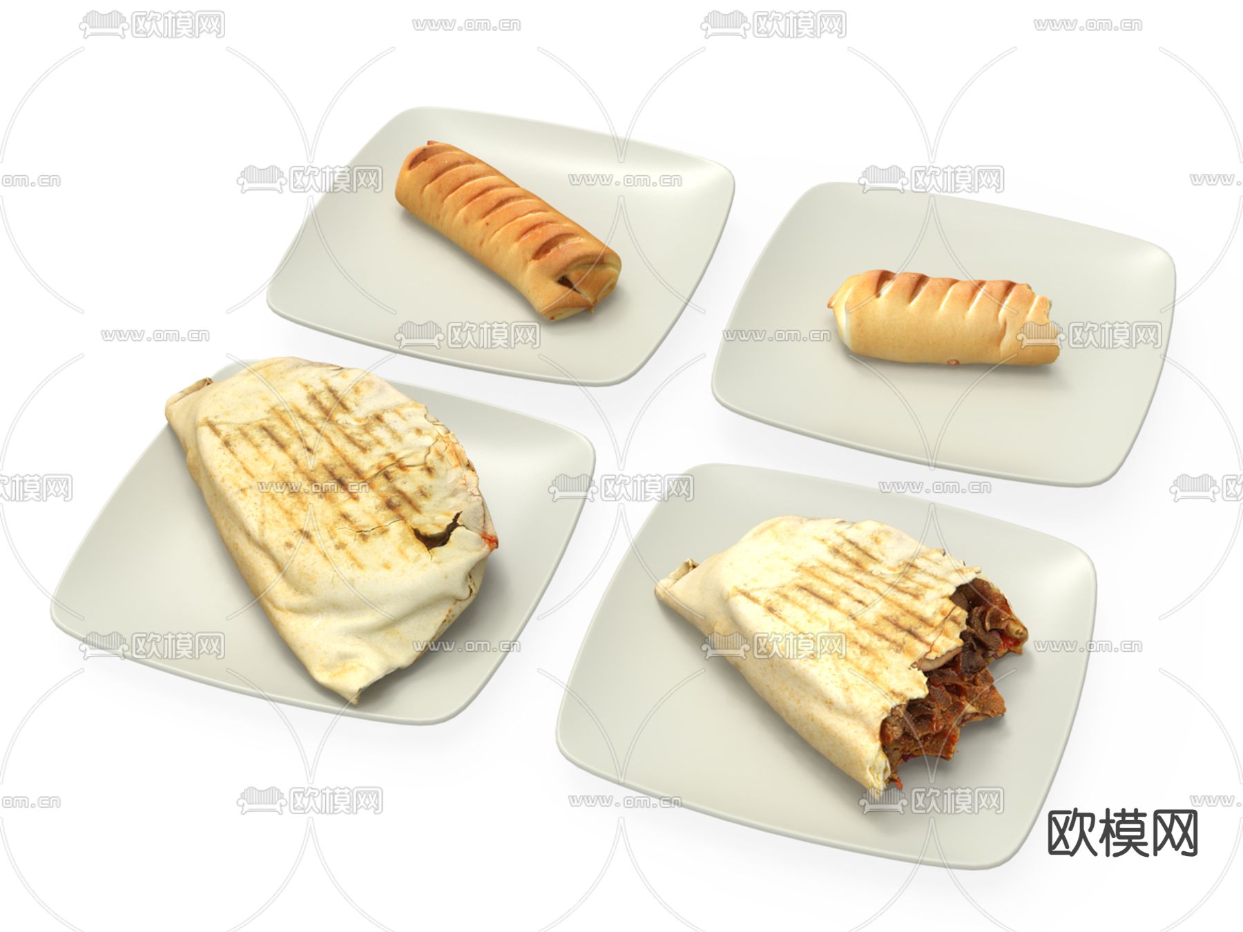 食品 面包su模型下载（渲染图2）