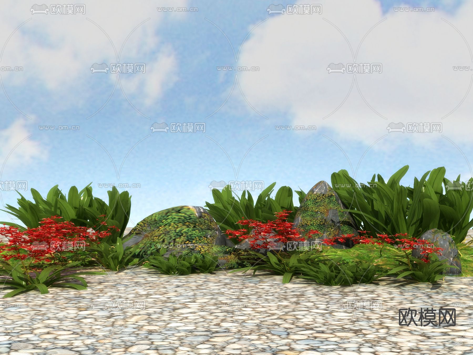 花草 野花3d模型下载