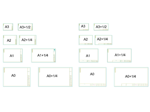  图框A0A1A2A3图框cad大样图 