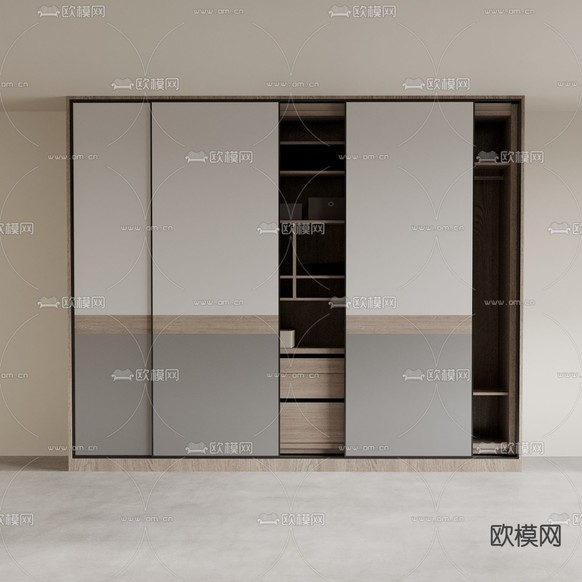 衣柜 衣橱3d模型下载