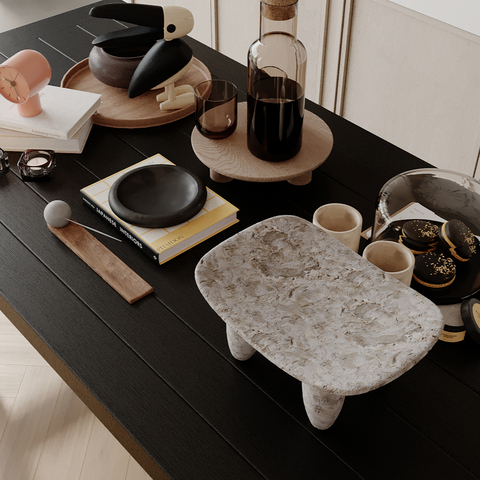  餐桌摆件 饮具 时钟 糕点su模型 