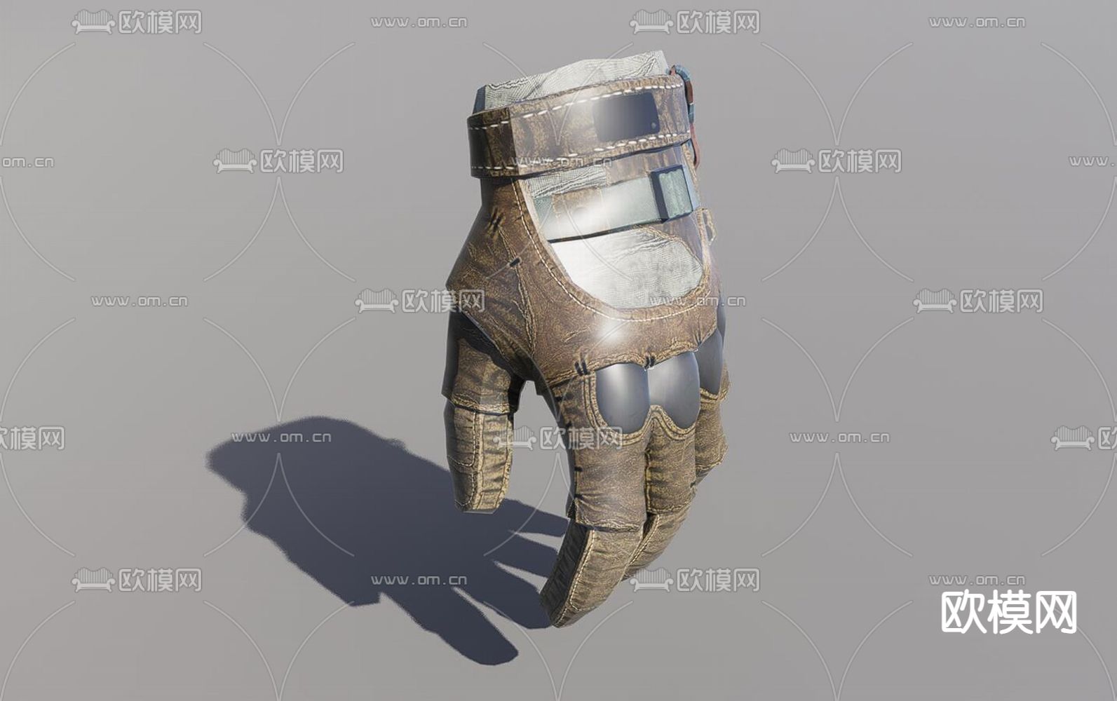 工业风手套3d模型下载（渲染图2）
