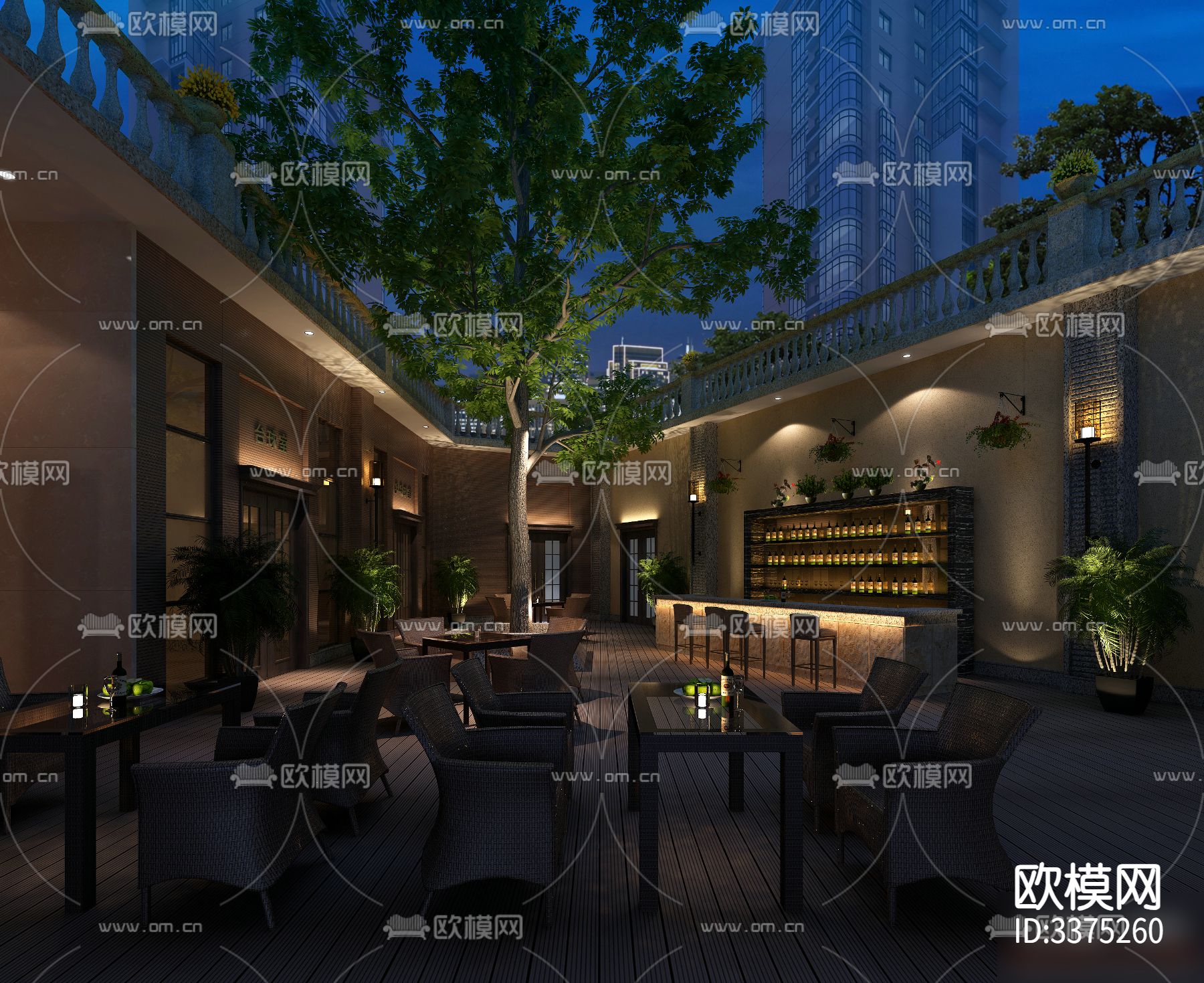 水疗会所设计CAD施工图下载（渲染图9）