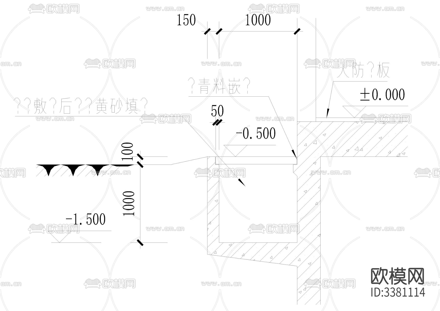 室内室外多种节点大样图纸 不锈钢扶手 车库坡道扶手 防爆电缆cad大样图下载（渲染图2）