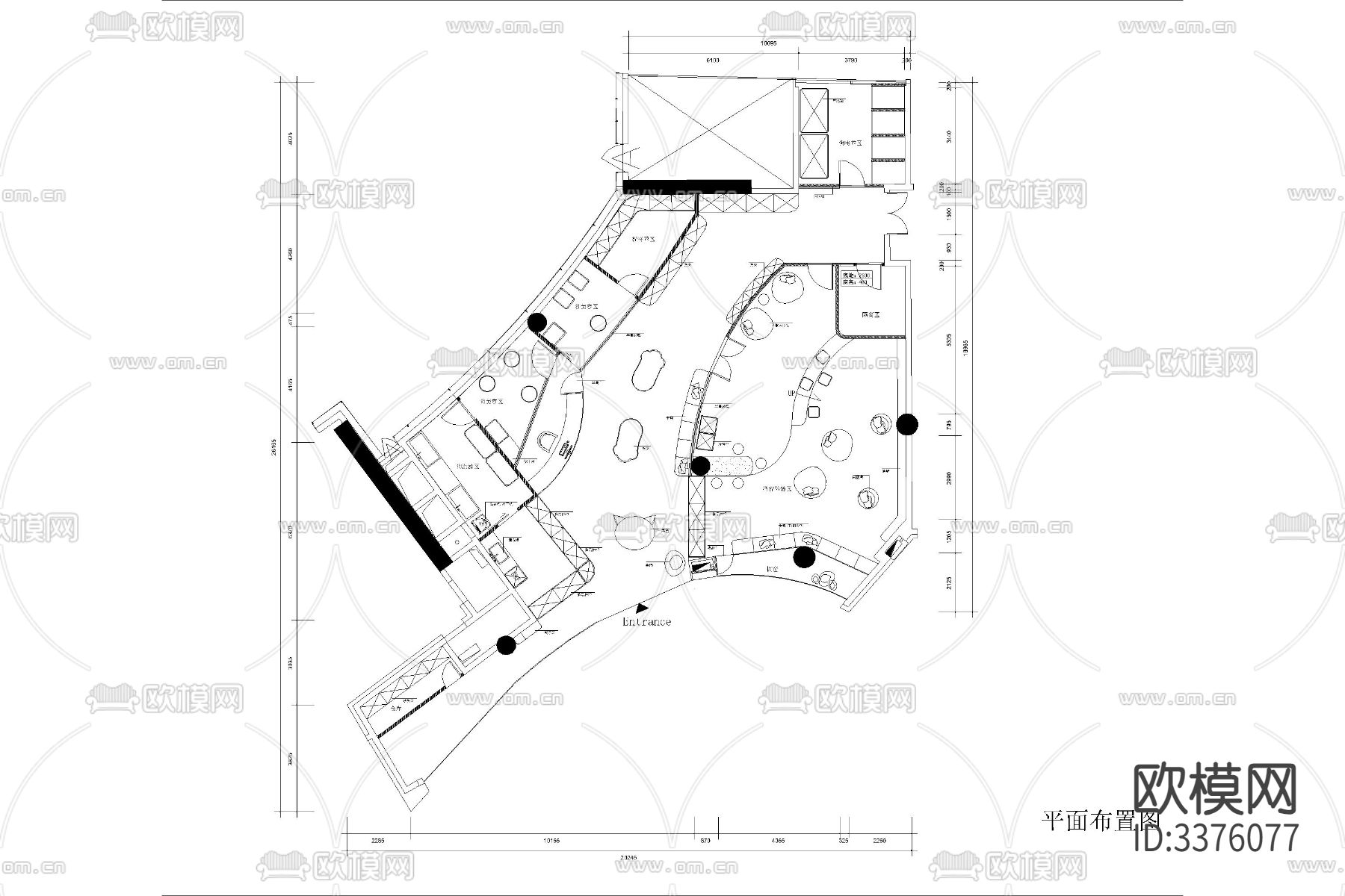 宠物店猫咖猫狗店狗屋工装室内装修设计cad平面图下载（渲染图5）