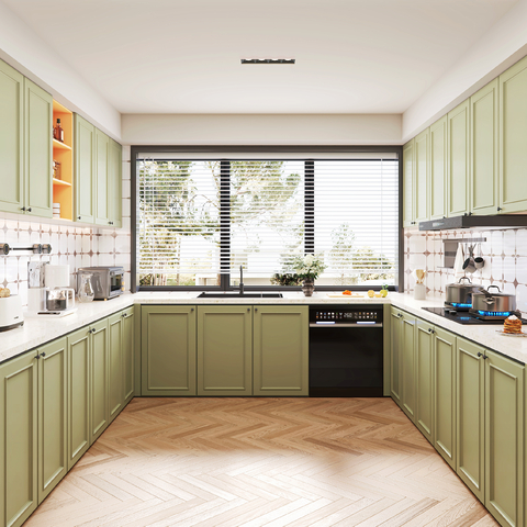  法式厨房 橱柜su模型 