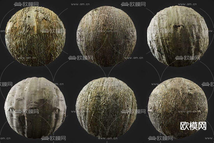 树皮 树纹 木纹3d模型下载