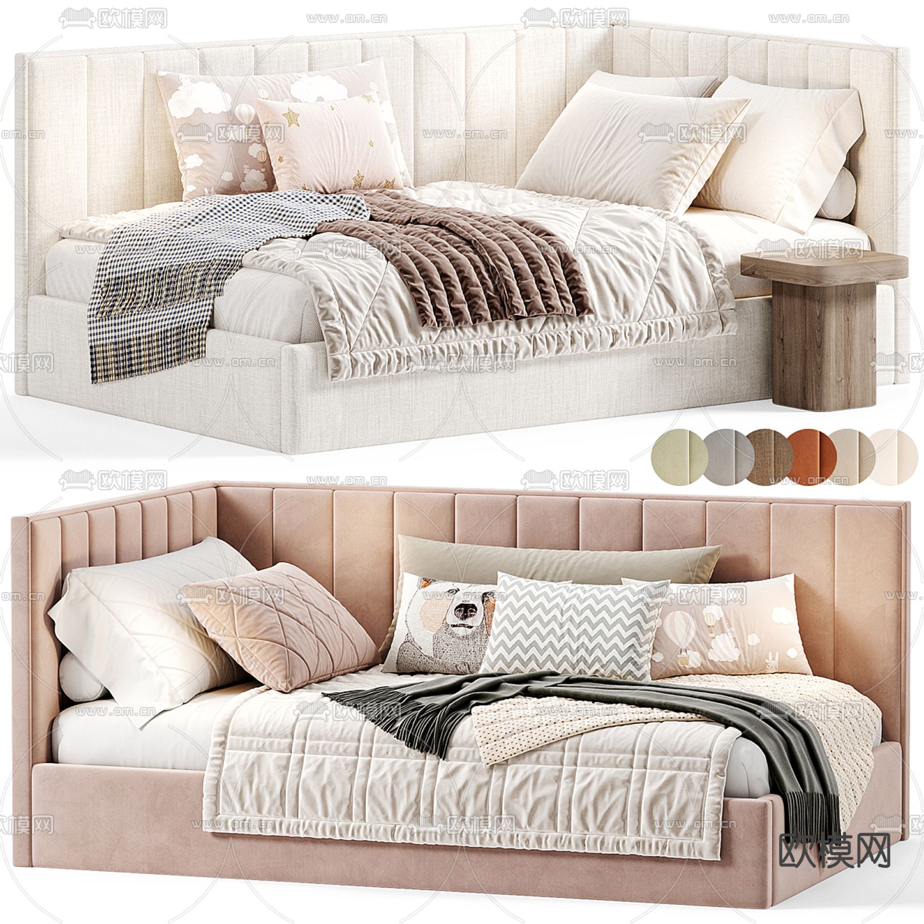 儿童床 沙发床3d模型下载