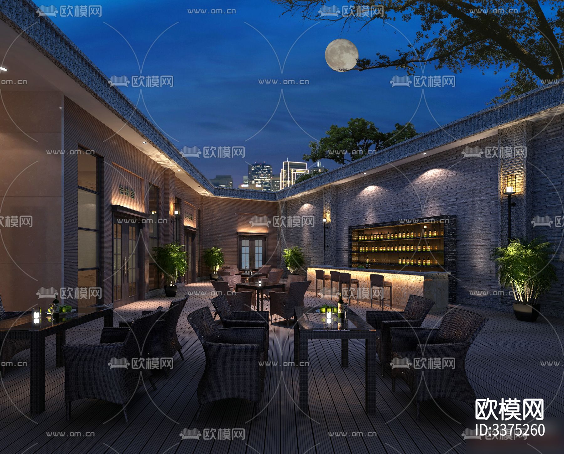 水疗会所设计CAD施工图下载（渲染图10）