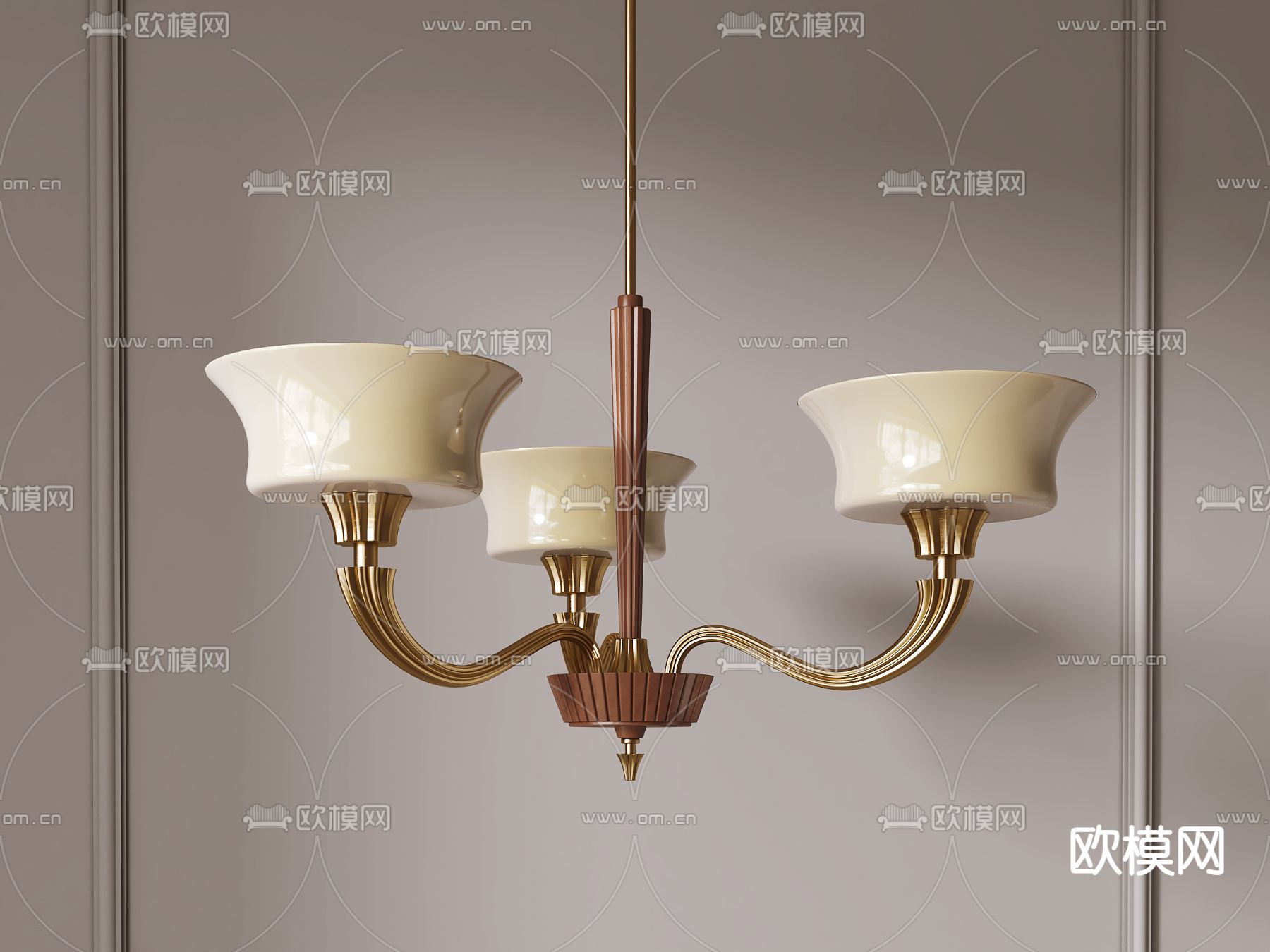 法式吊灯 复古吊灯3d模型下载