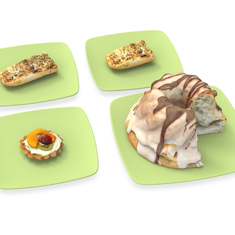  食品 面包su模型 