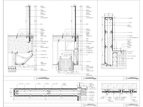  扶梯挑空节点cad大样图 