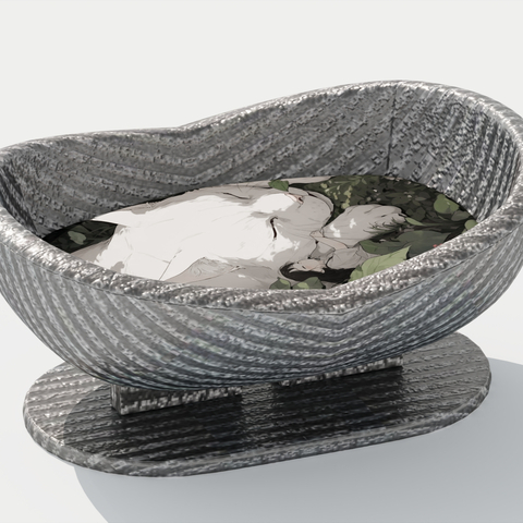  猫窝 狗窝su模型 