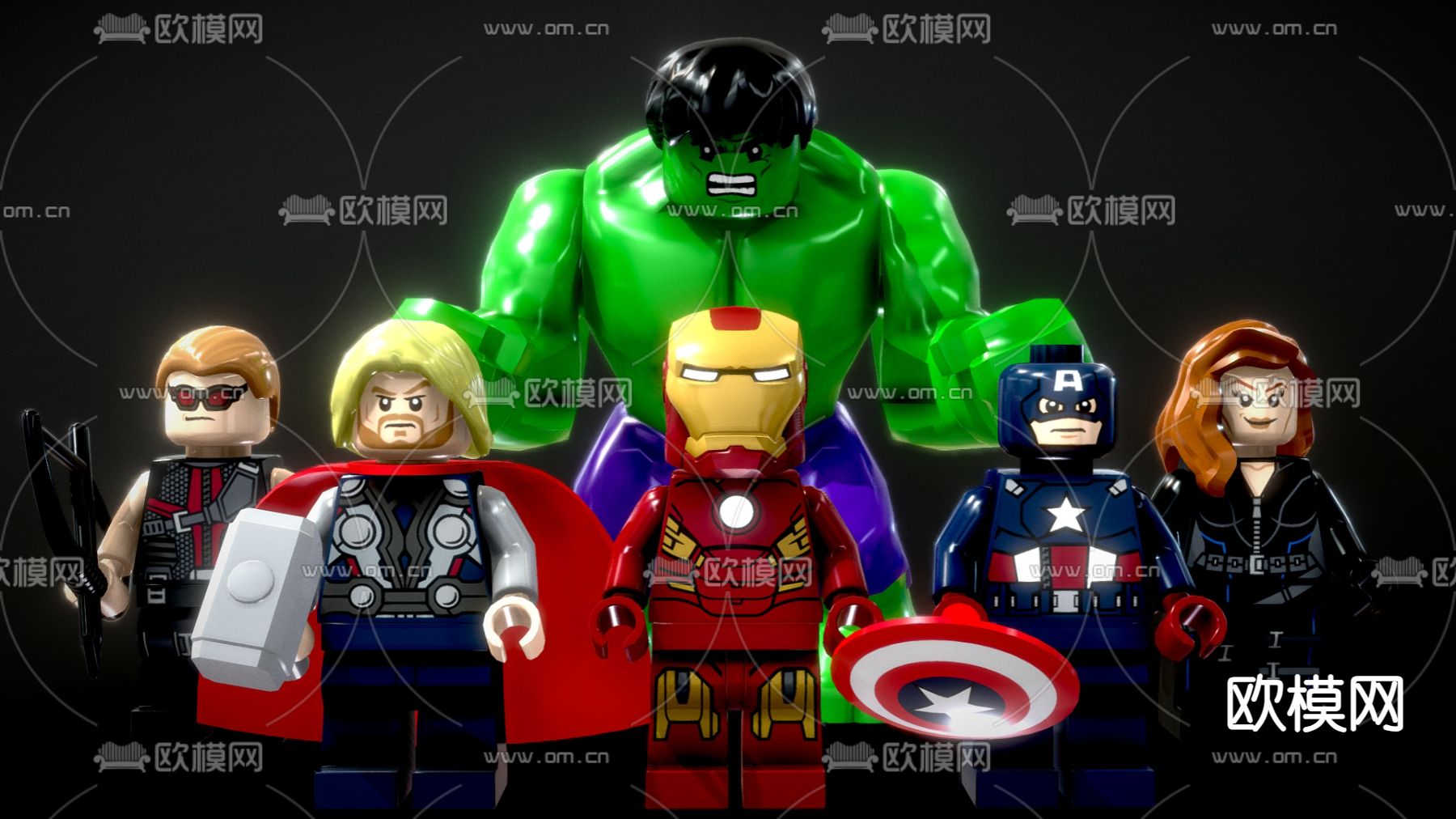 漫威玩具 复仇者联盟手办 乐高公仔3d模型下载
