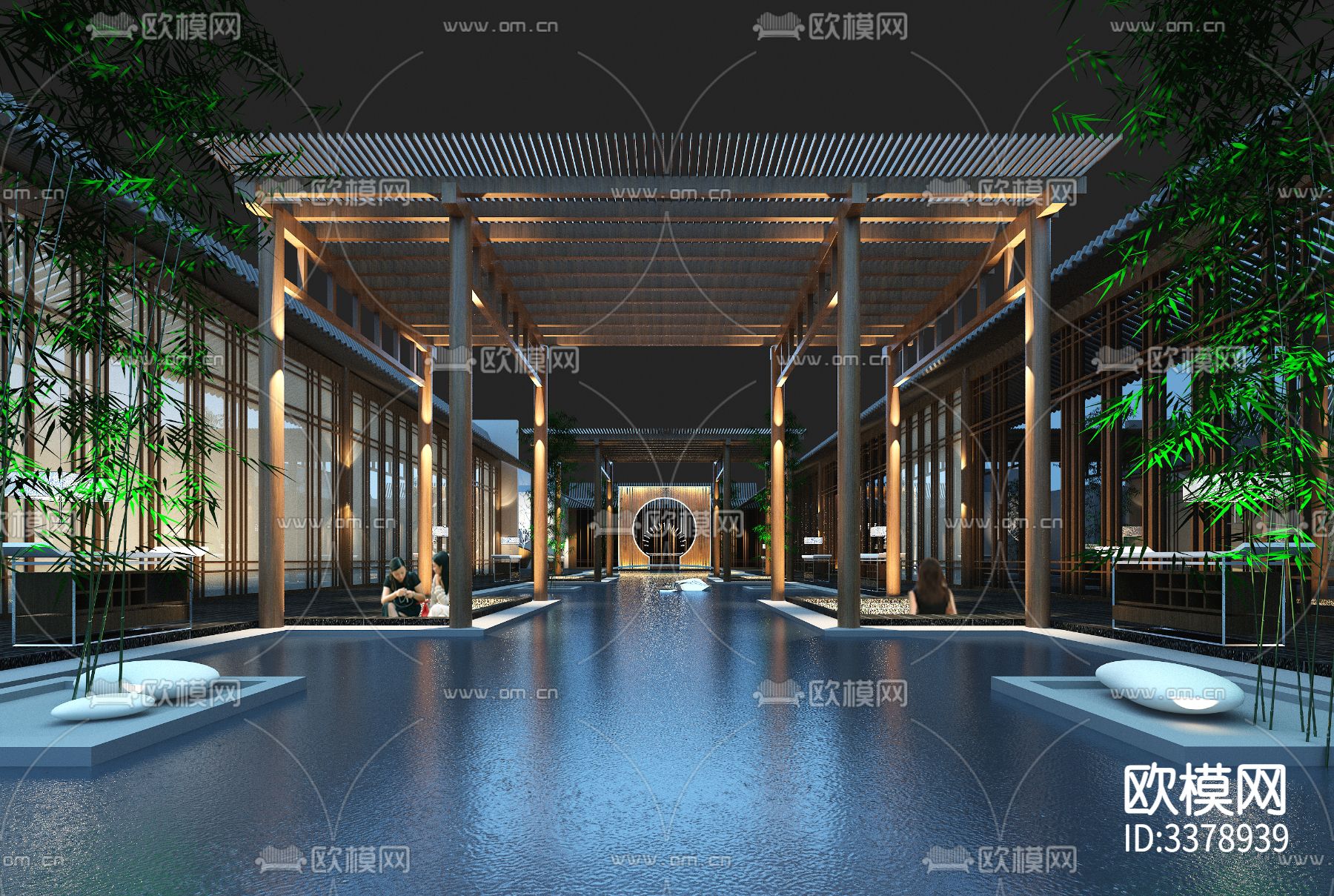 颐和尚景室内CAD施工图下载（渲染图10）