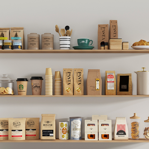  咖啡用品 咖啡杯 食物饮料su模型 