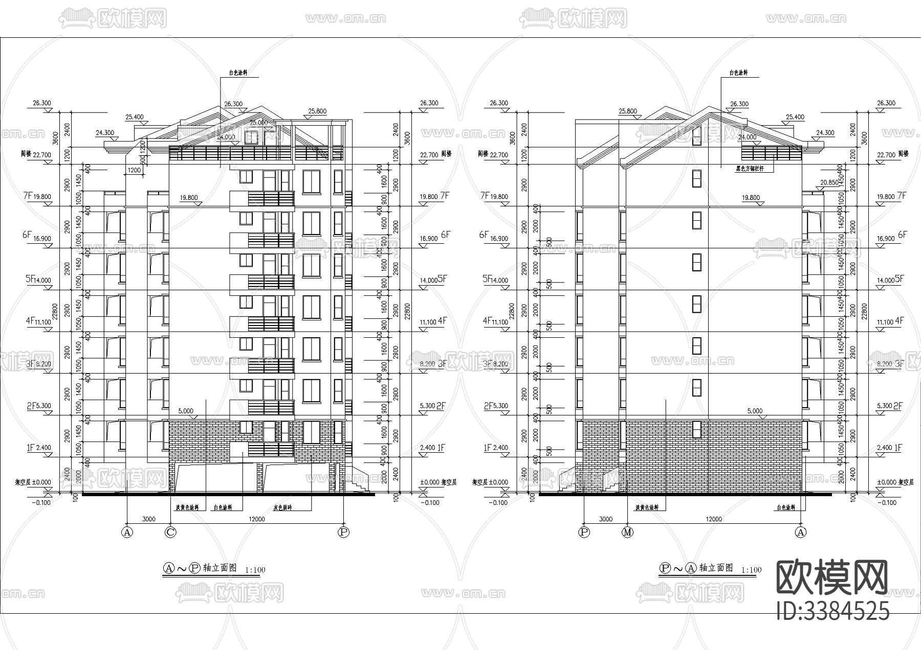 40套建筑CAD图库下载（渲染图7）