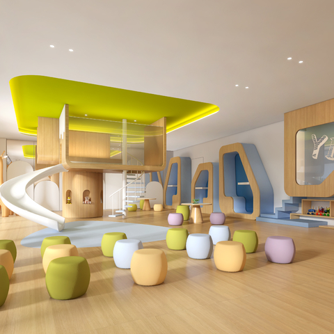  幼教中心 幼儿园 早教中心su模型 