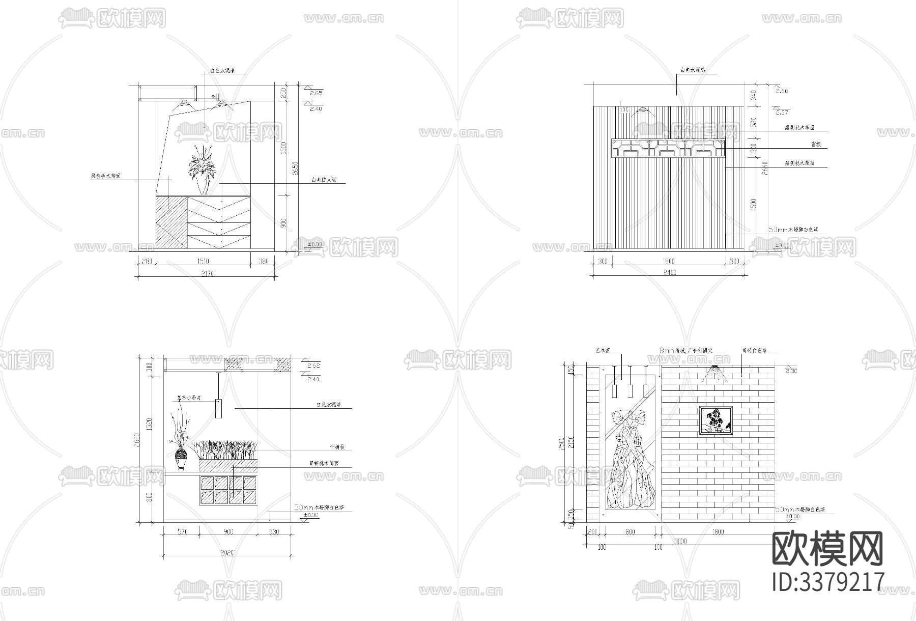 室内装饰节点大样下载（渲染图3）