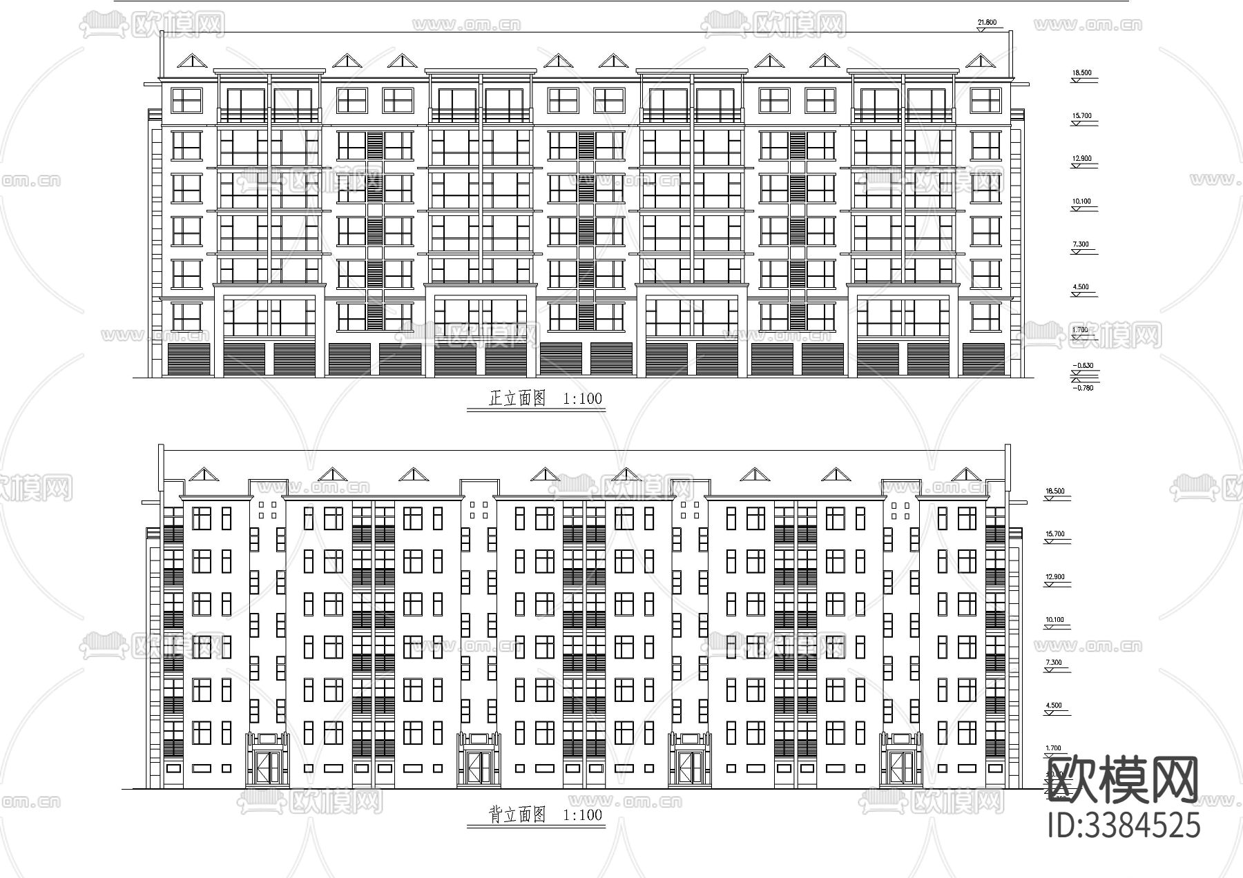 40套建筑CAD图库下载（渲染图3）
