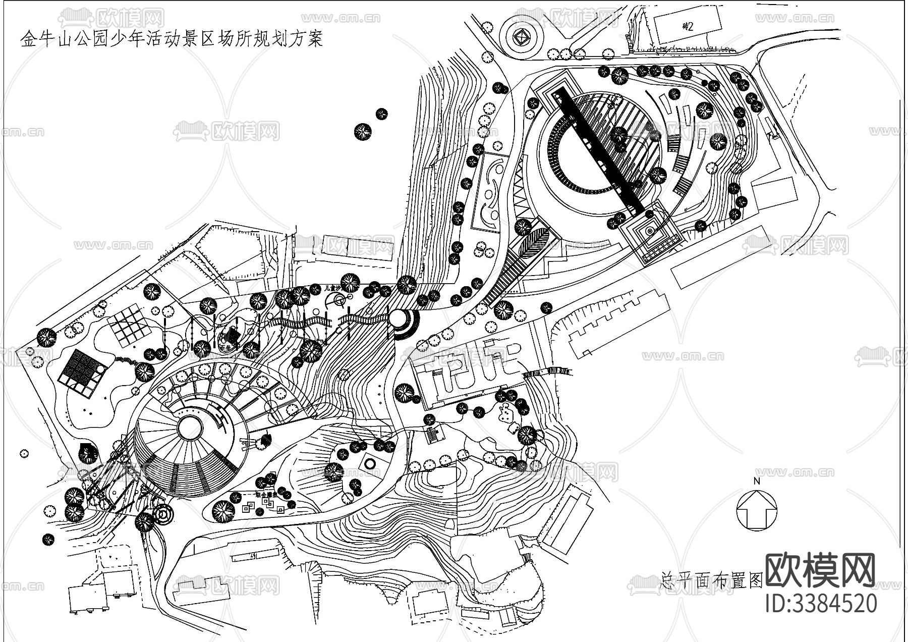 10套公园CAD图库下载（渲染图6）