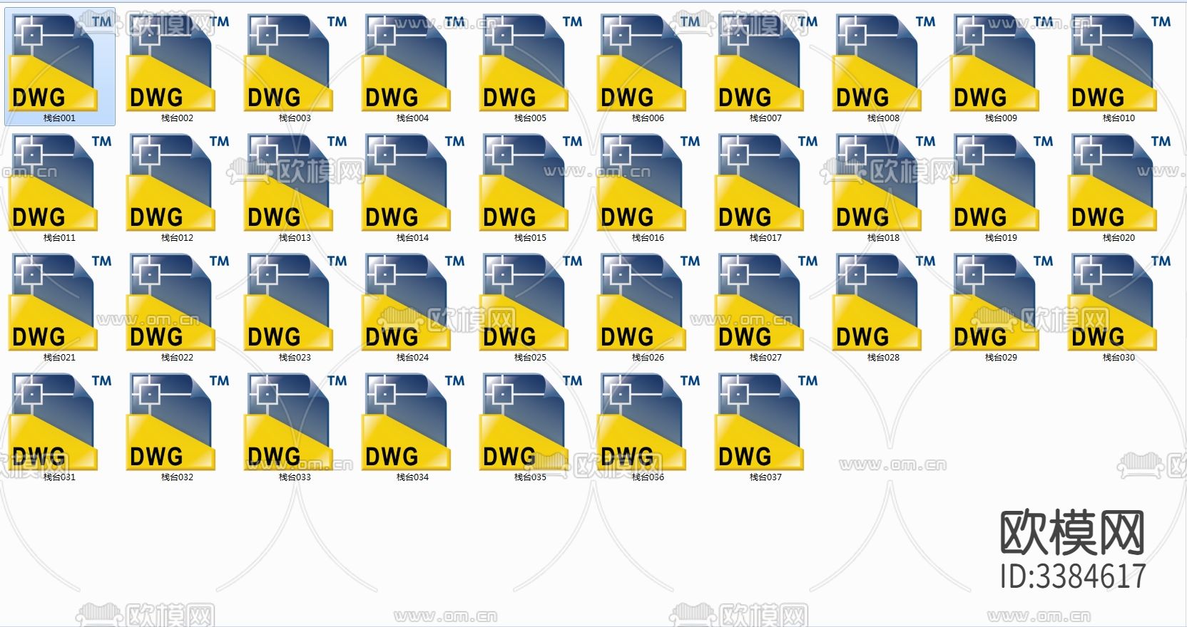 37套亲水平台码头CAD图库下载（渲染图5）