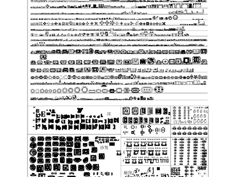  家装cad图库 