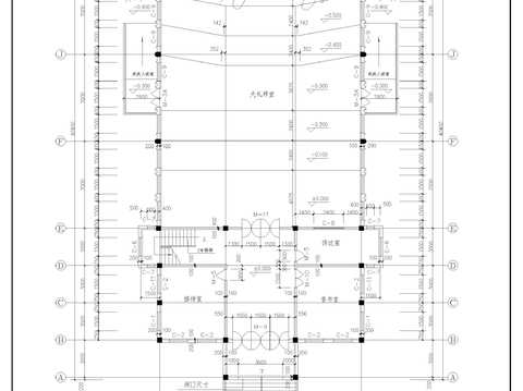  基督教會建筑圖cad施工圖 