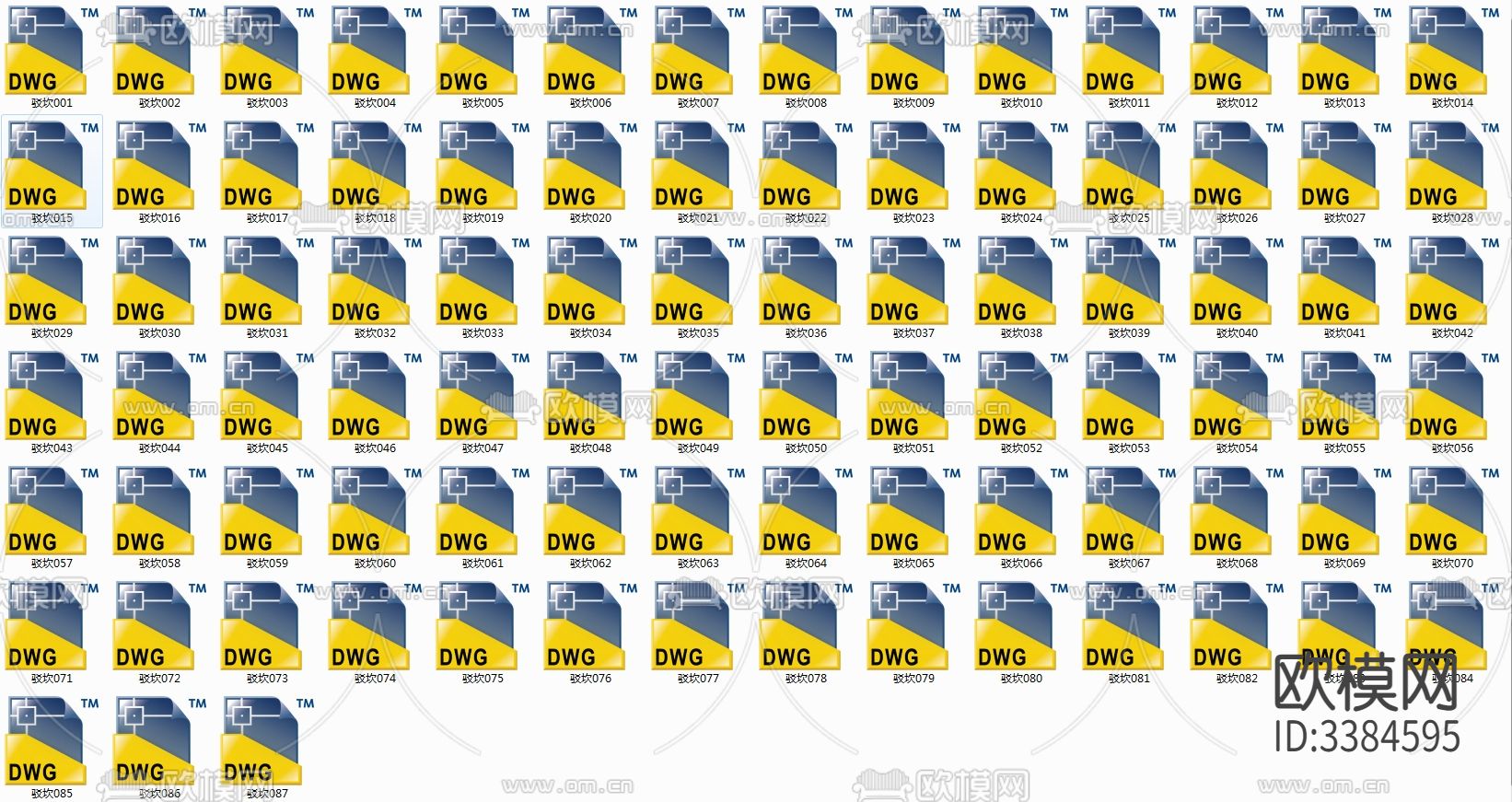 85套水池驳岸做法CAD图库下载（渲染图7）