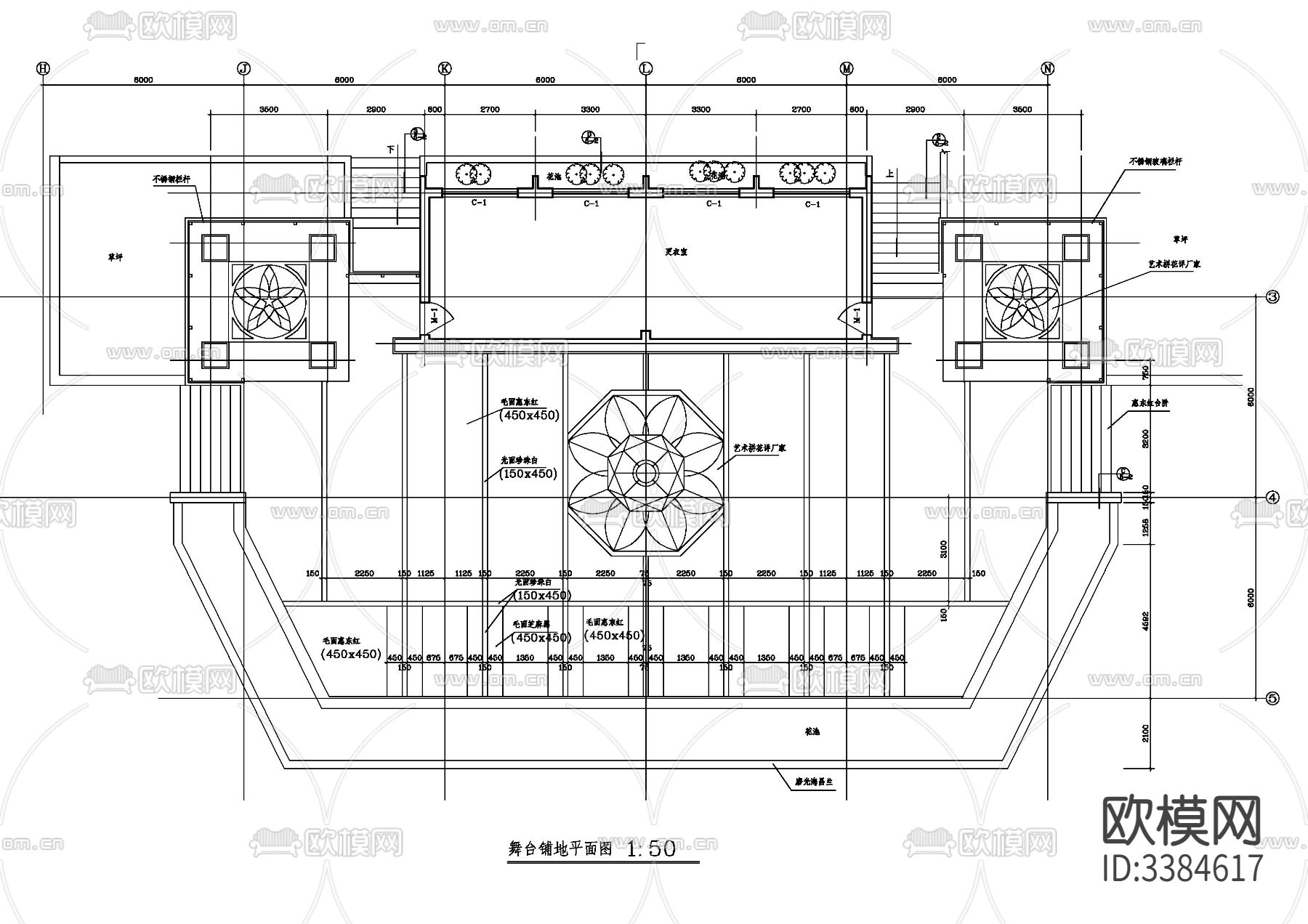 37套亲水平台码头CAD图库下载（渲染图4）