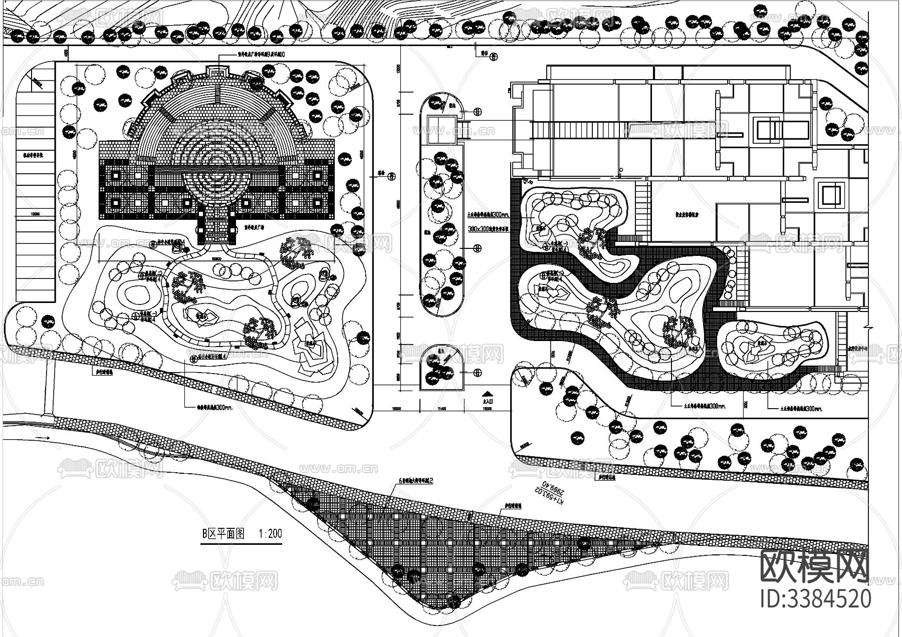 10套公园CAD图库下载（渲染图4）