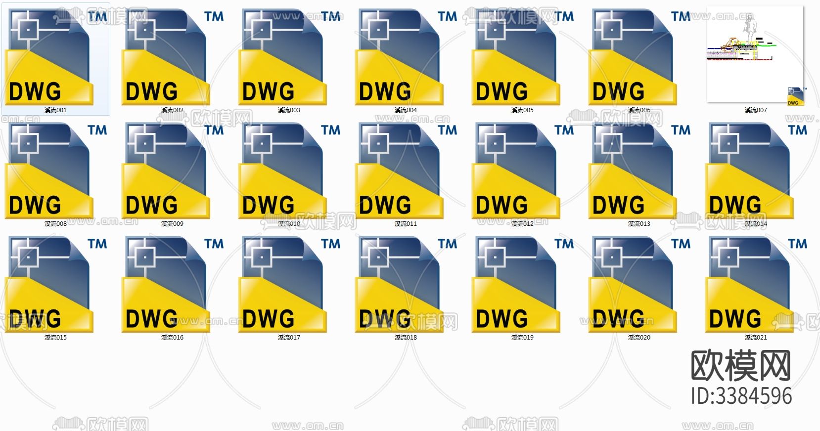 20套水系水池CAD图库下载（渲染图6）