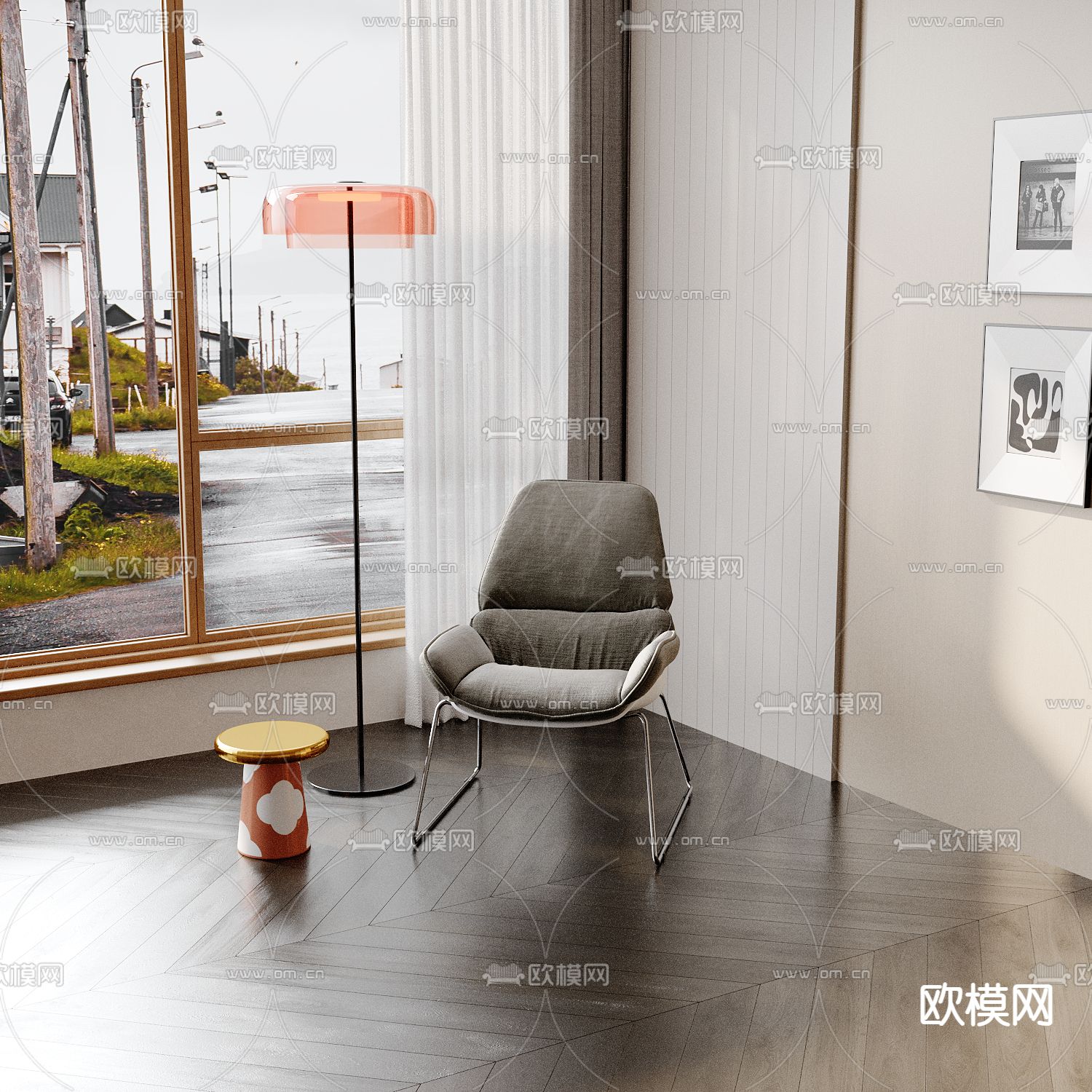 现代休闲椅 椅子3d模型下载