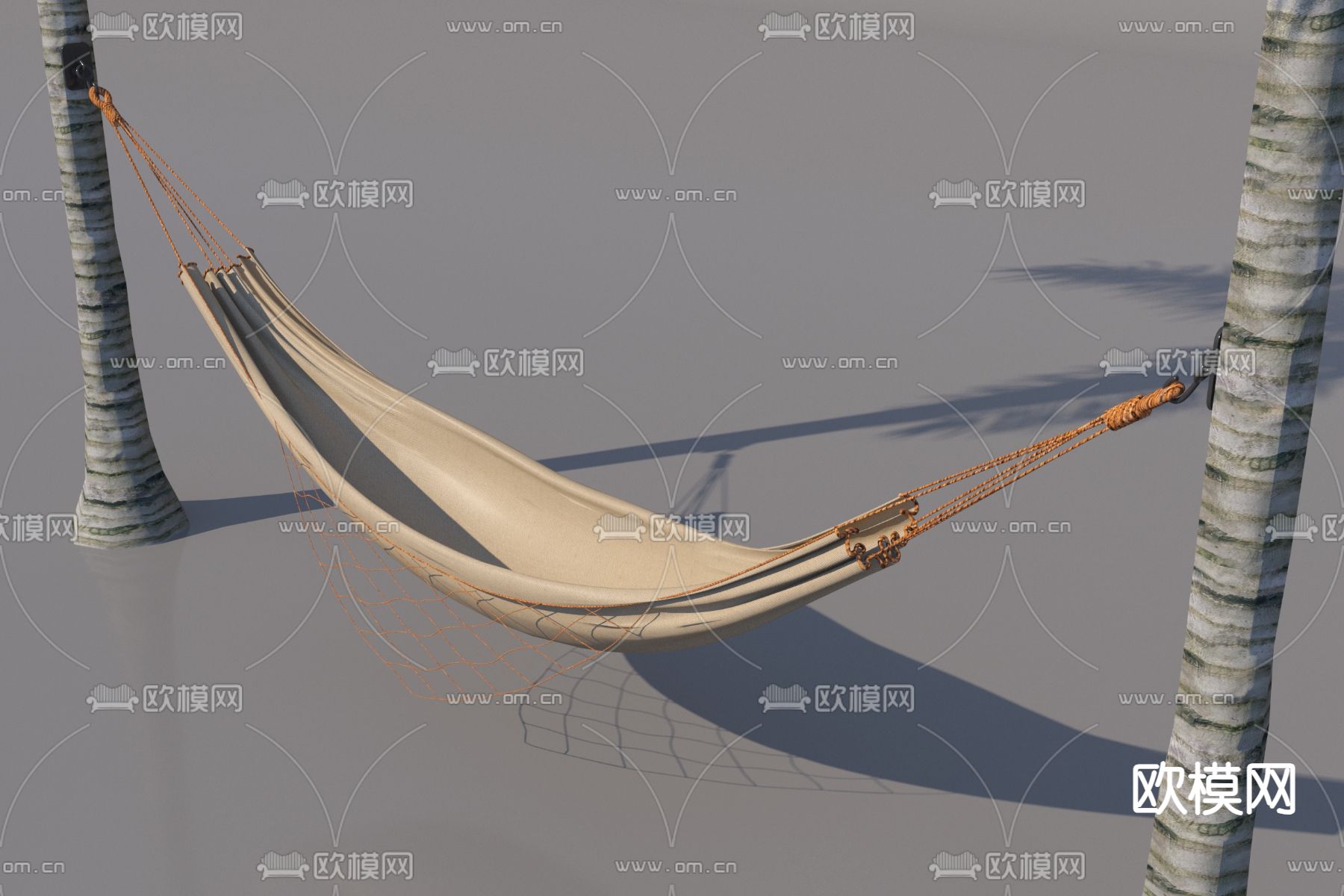户外吊床 庭院吊床3d模型下载