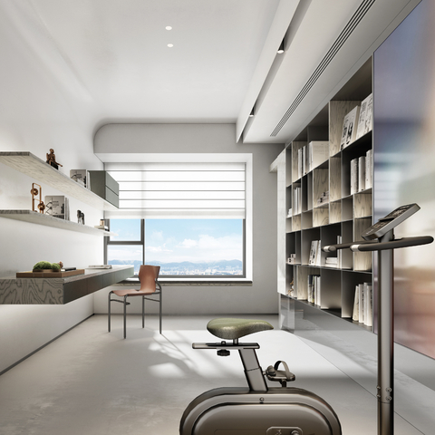  Minotti 米洛提 书房su模型 