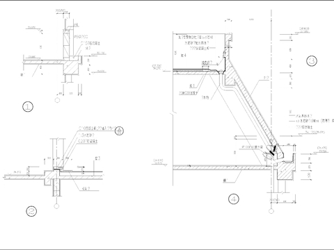  通用大样图集合 不锈钢爬梯节点 地下室车坡道截水沟 钢筋混凝cad大样图 