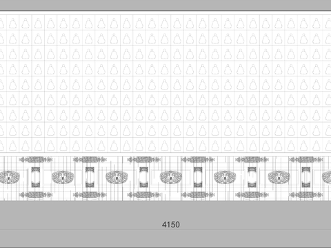  寺庙礼佛台供佛桌CAD平面图 