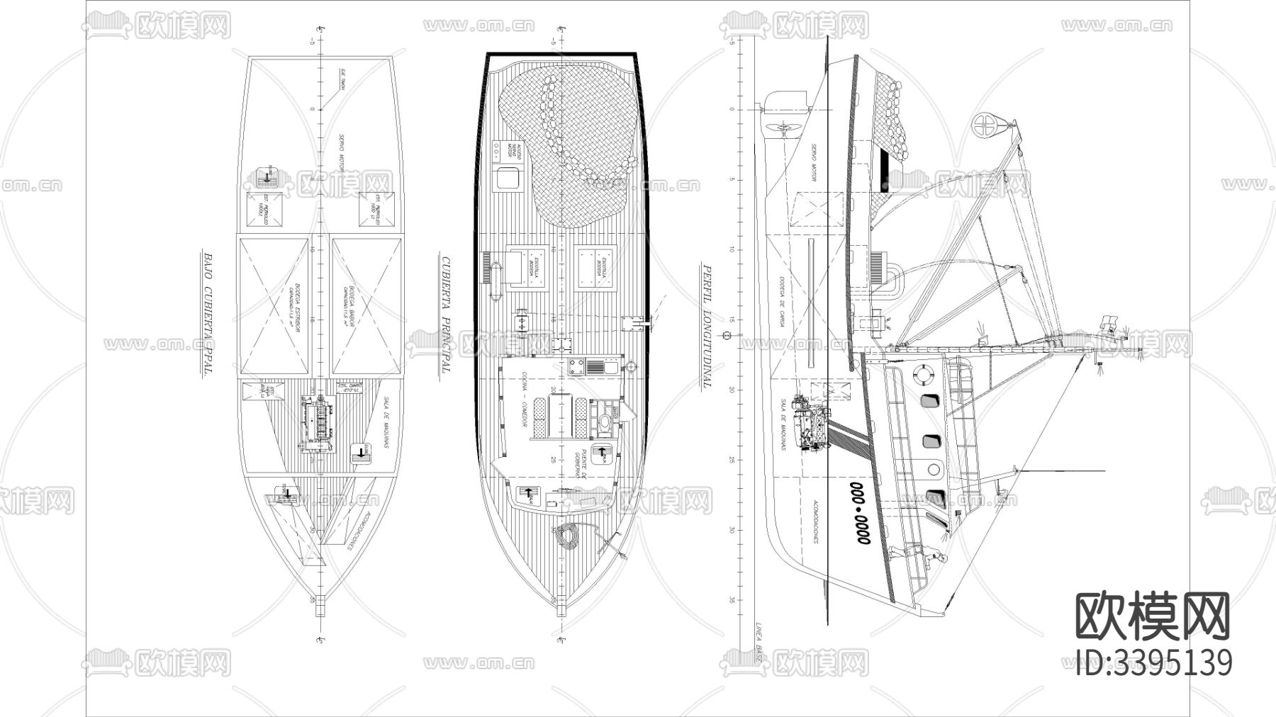 渔船cad大样图下载
