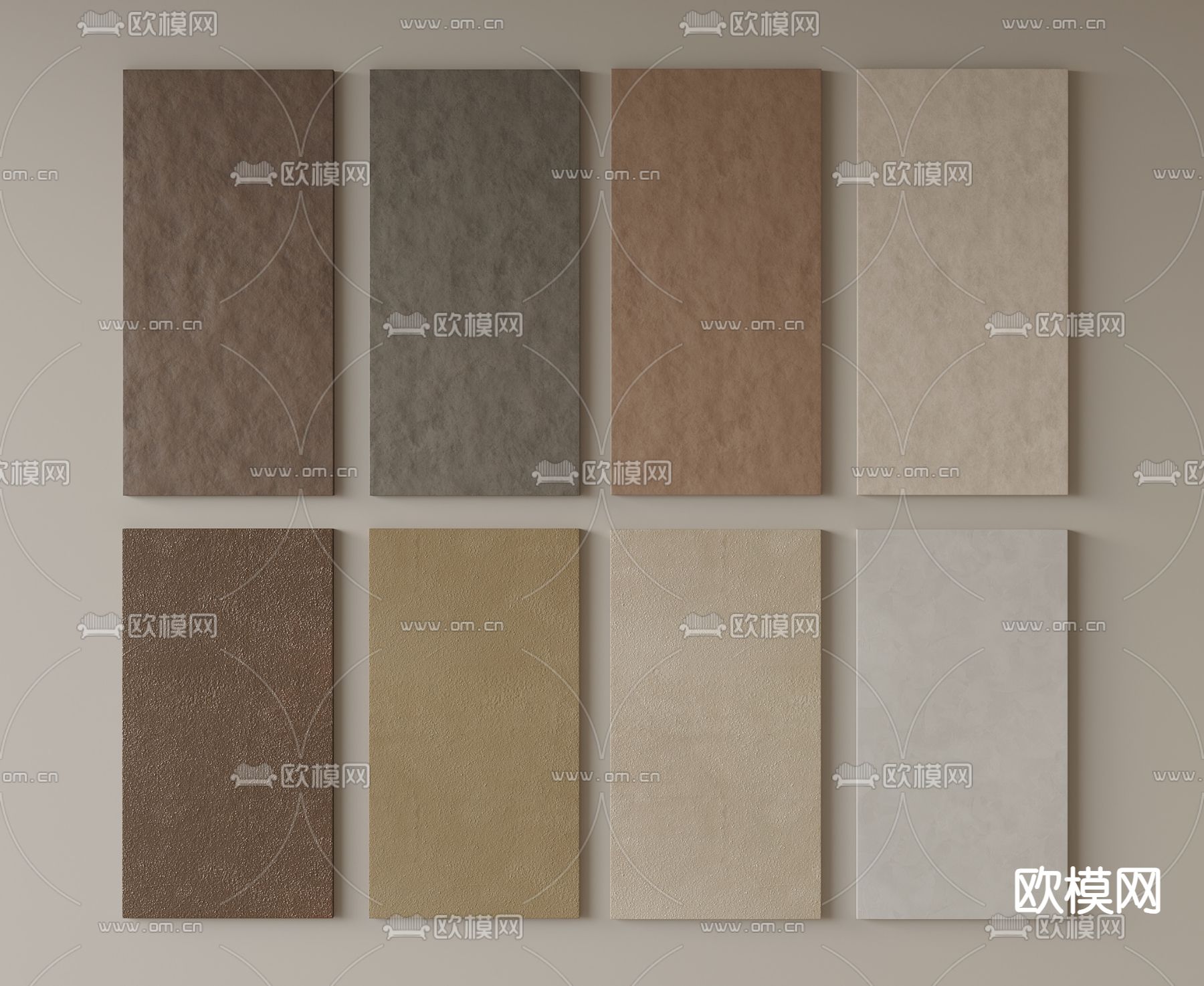 护墙板su模型下载（渲染图2）