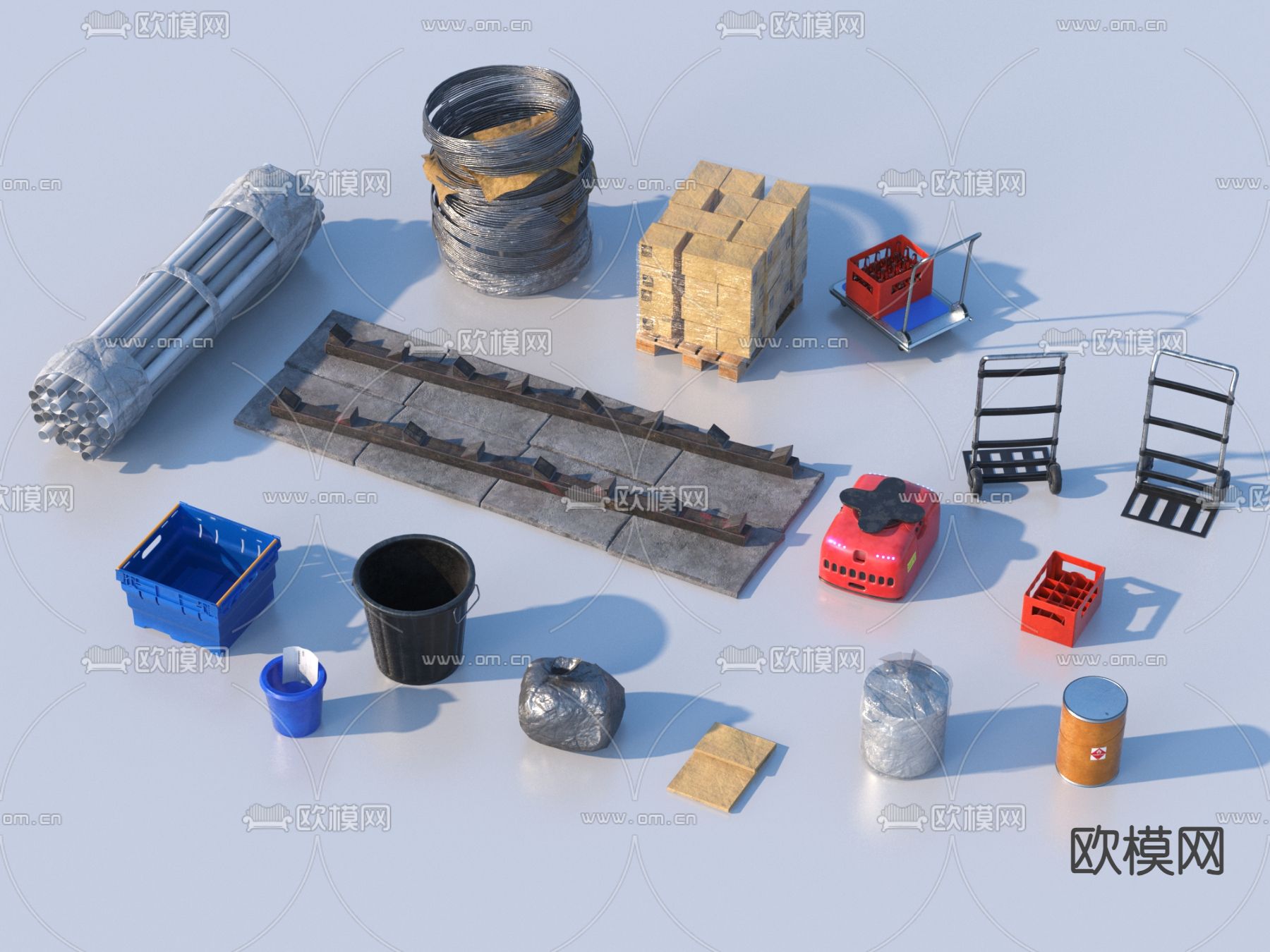 钢筋 生活用品 铁线圈 建筑钢筋 工业设备3d模型下载