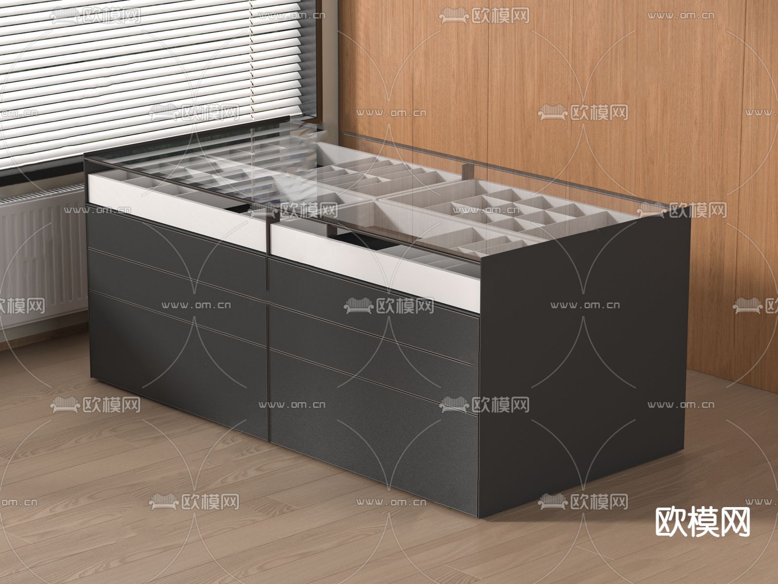 珠宝柜 首饰柜3d模型下载