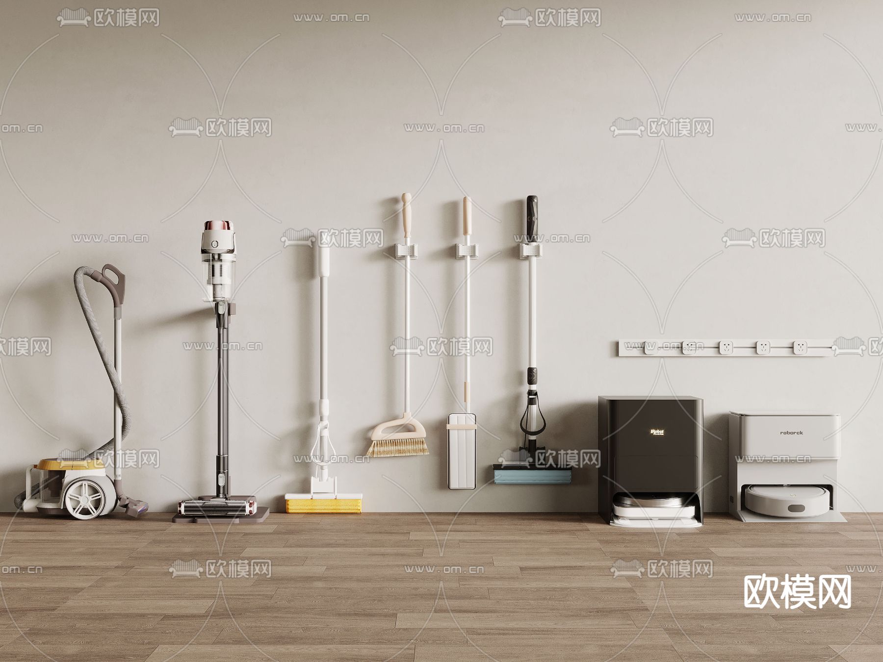 日用电器 吸尘器 扫地机3d模型下载