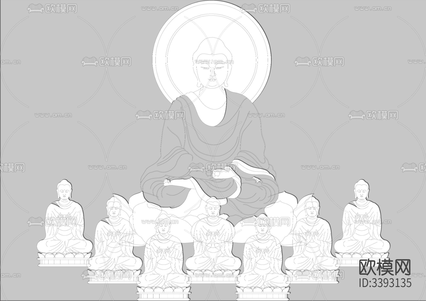 佛像佛相CAD平面图