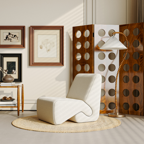  中古风休闲沙发su模型 