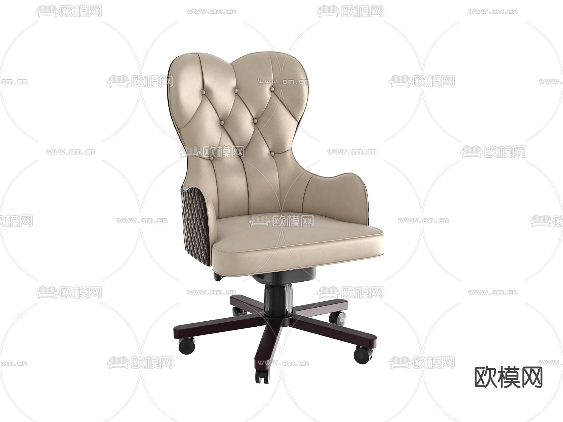 美式转椅 老板椅 办公椅3d模型下载