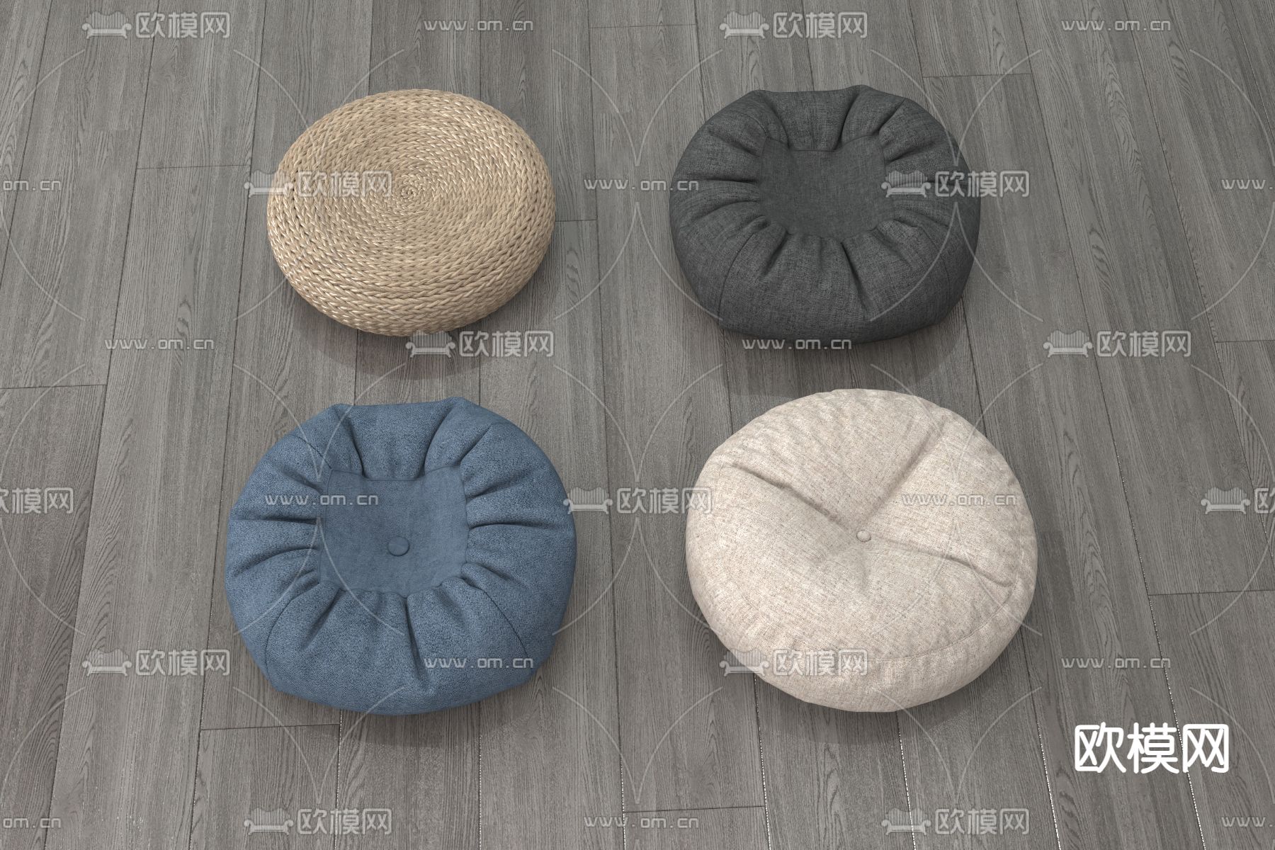 凳子 蒲团 坐垫3d模型下载