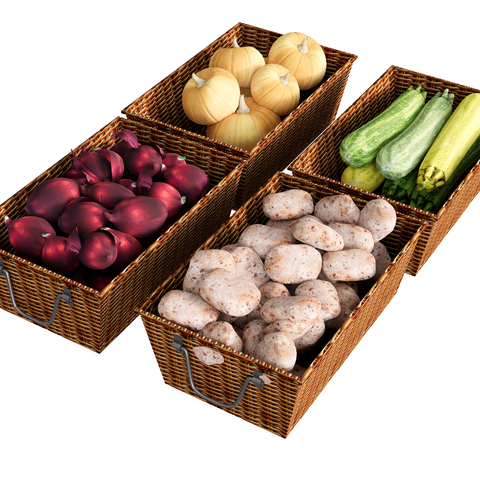  蔬菜 南瓜 洋葱 土豆su模型 