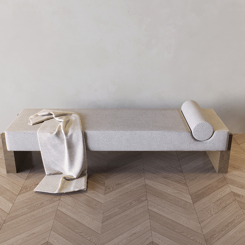  现代床尾凳 沙发凳su模型 